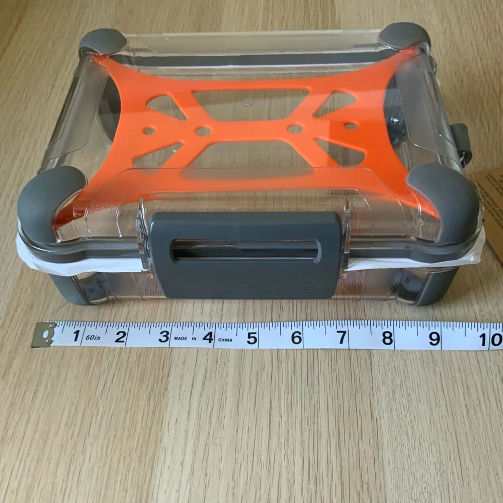 Outdoor Clear and Orange Storage Box
